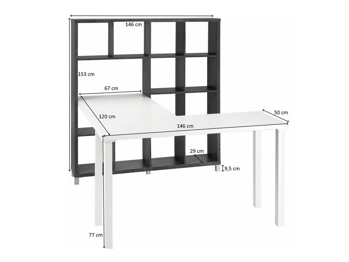 Kampinis darbo stalas 432451