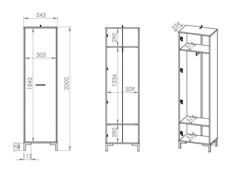 Prieškambario komplektas 309032