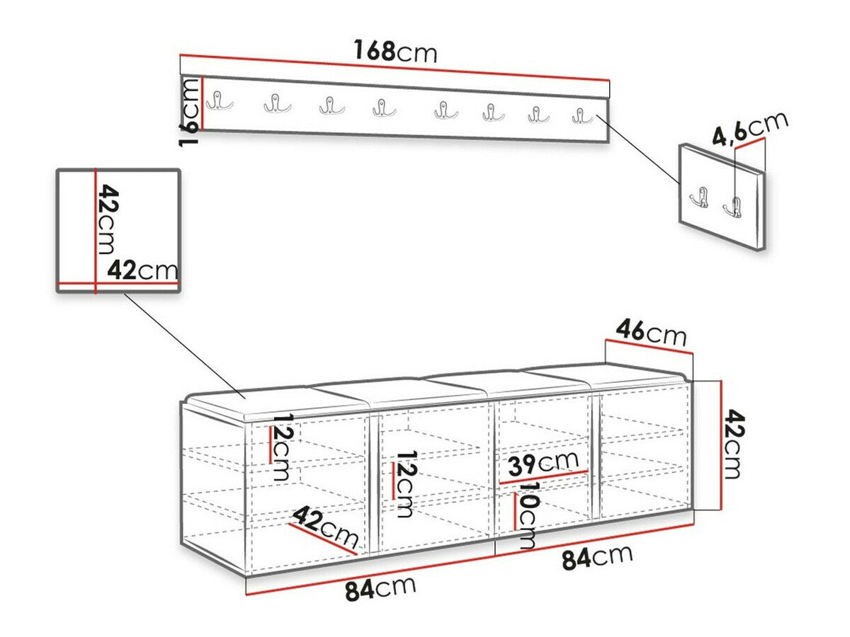 Prieškambario komplektas 445422