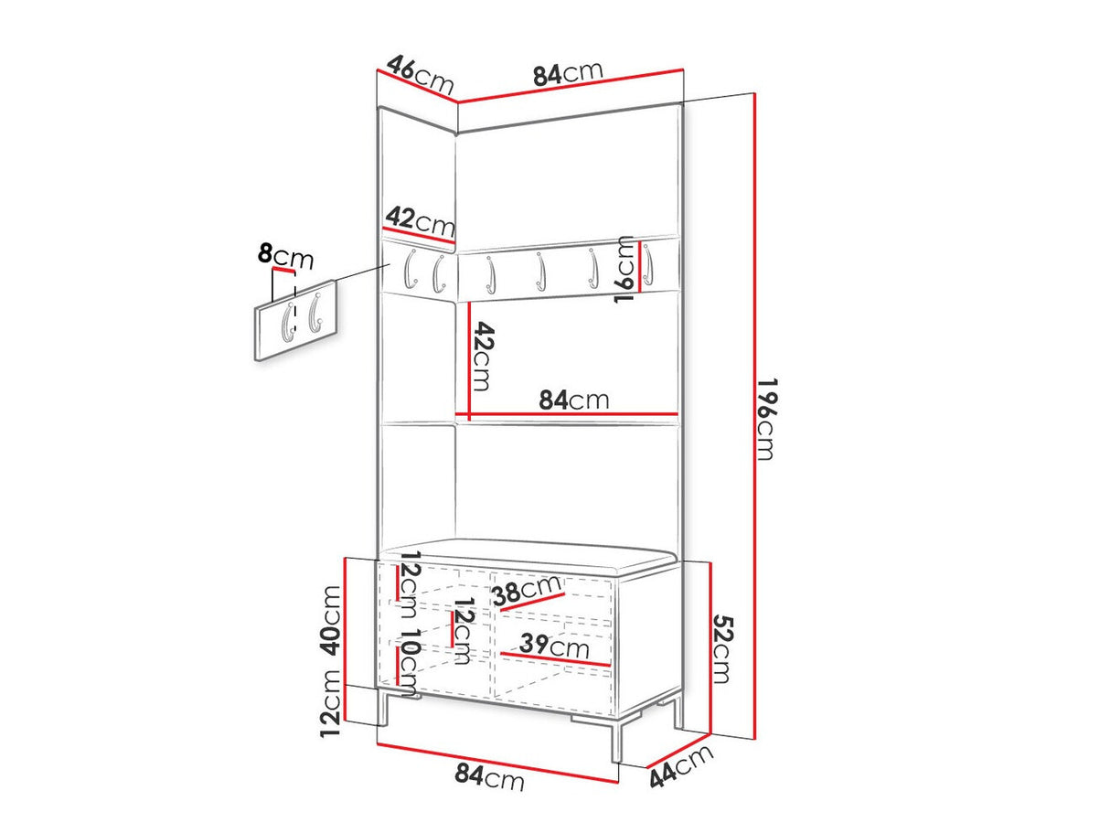 Prieškambario komplektas 451365