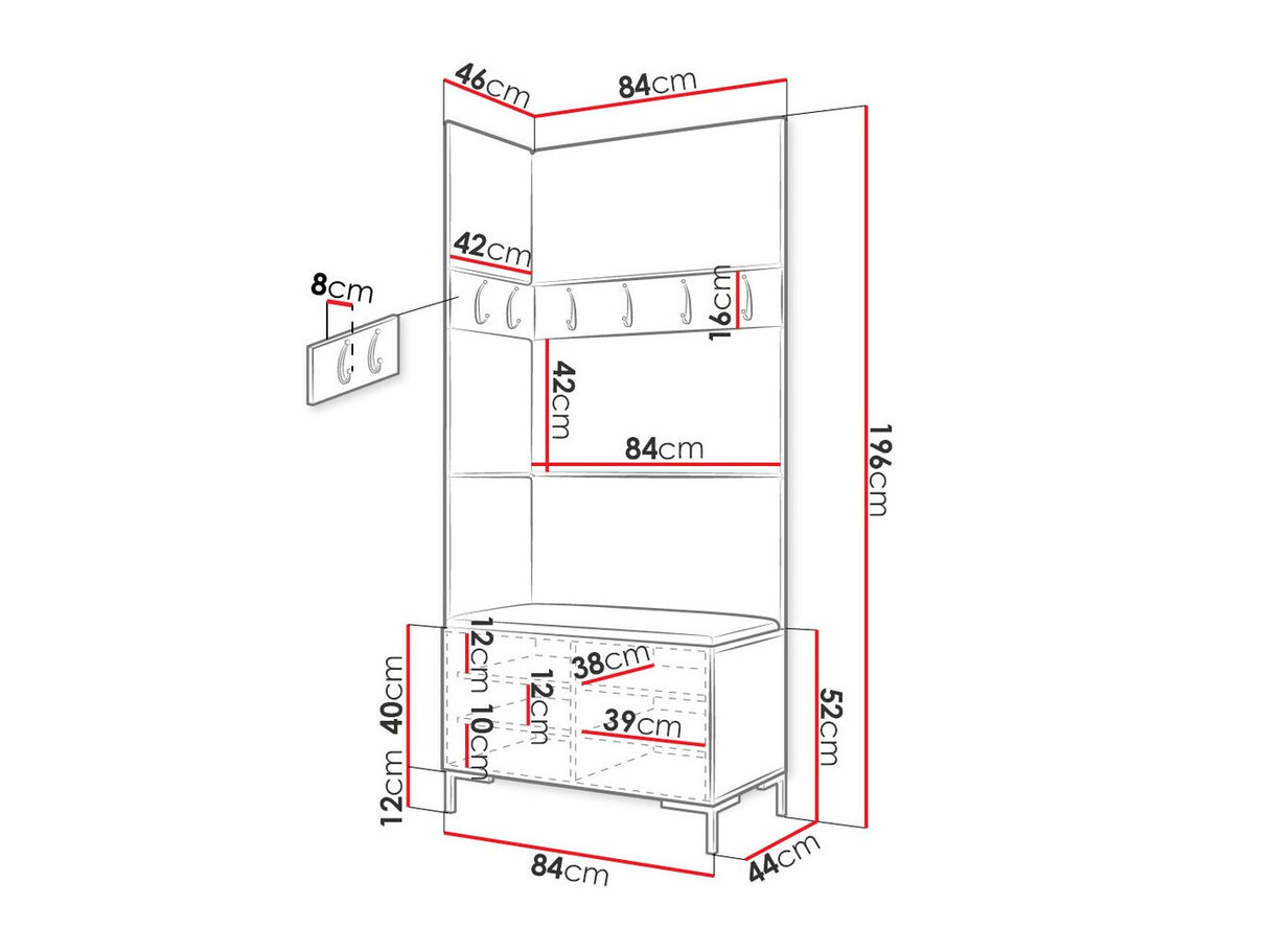 Prieškambario komplektas 451365