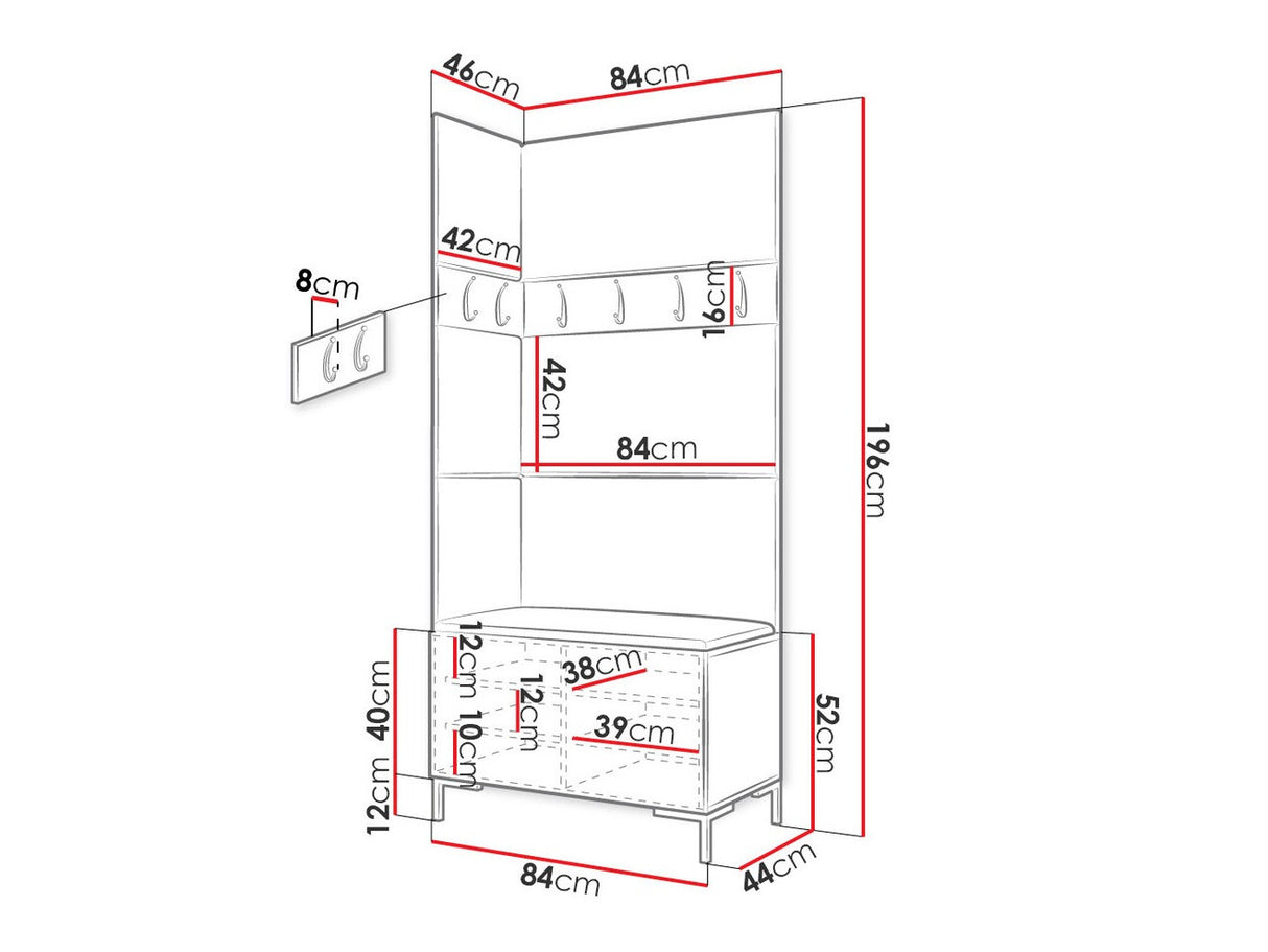 Prieškambario komplektas 451365