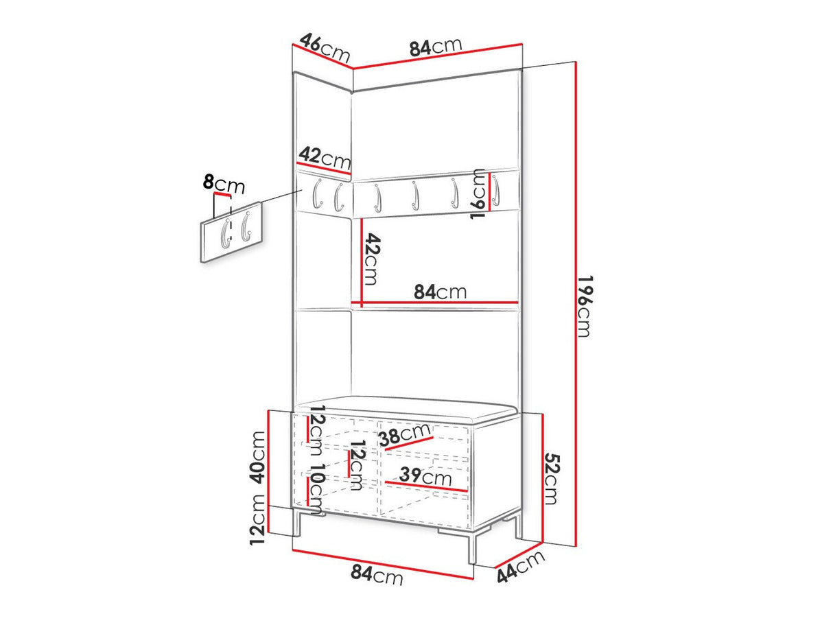 Prieškambario komplektas 451365