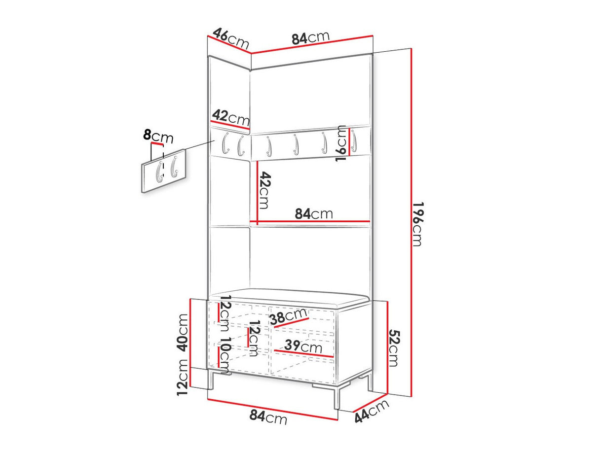 Prieškambario komplektas 451365