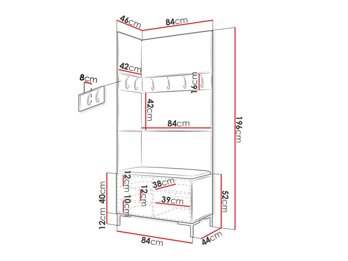 Prieškambario komplektas 451365