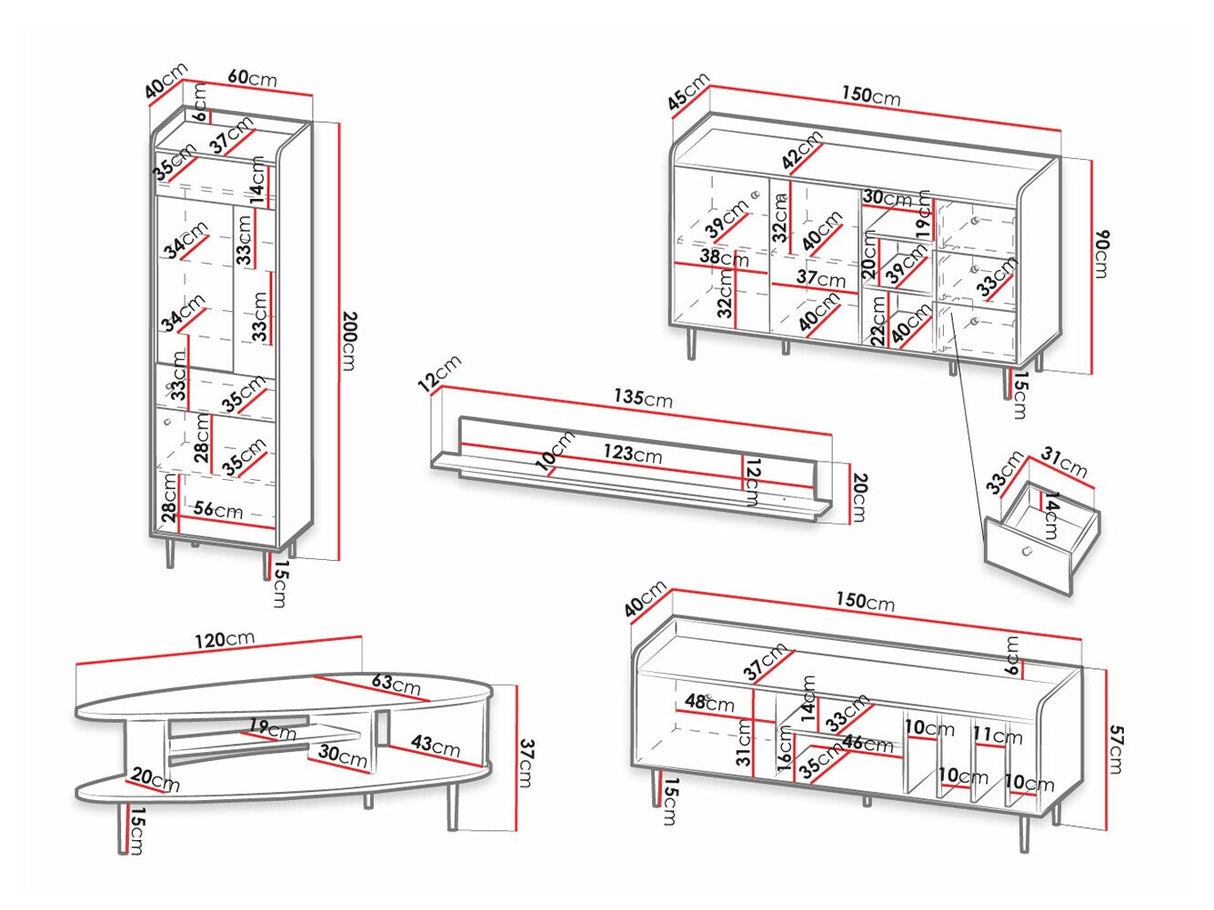 Svetainės komplektas 454028