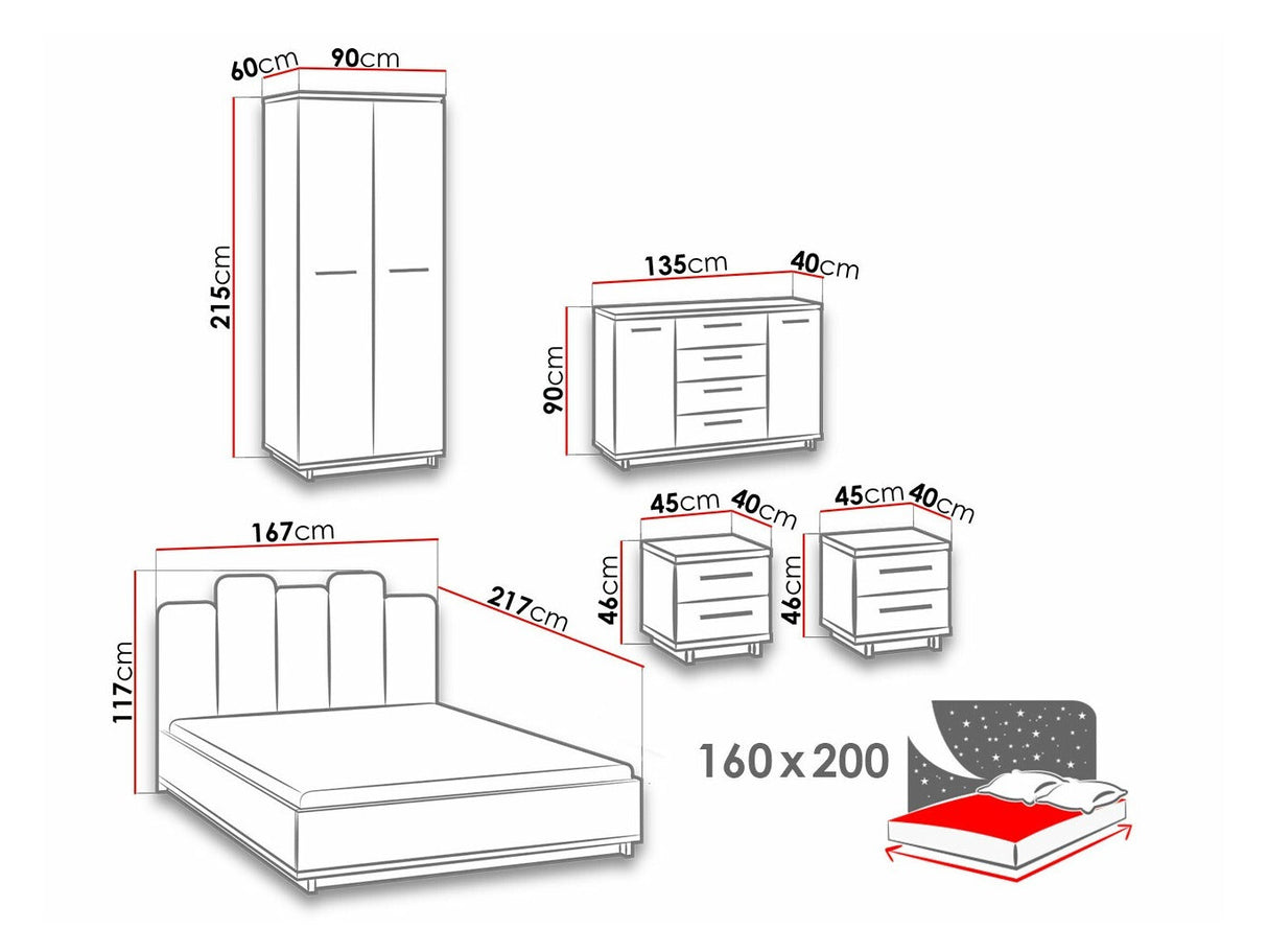 Miegamojo komplektas 459585