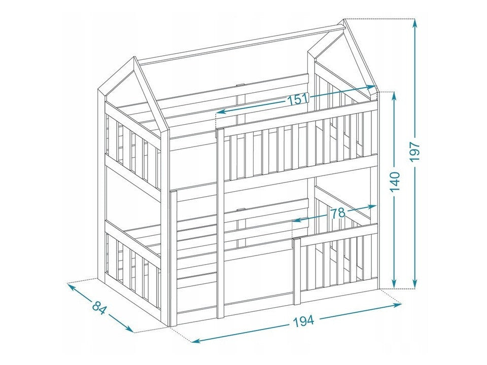 Dviaukštė lova 465581