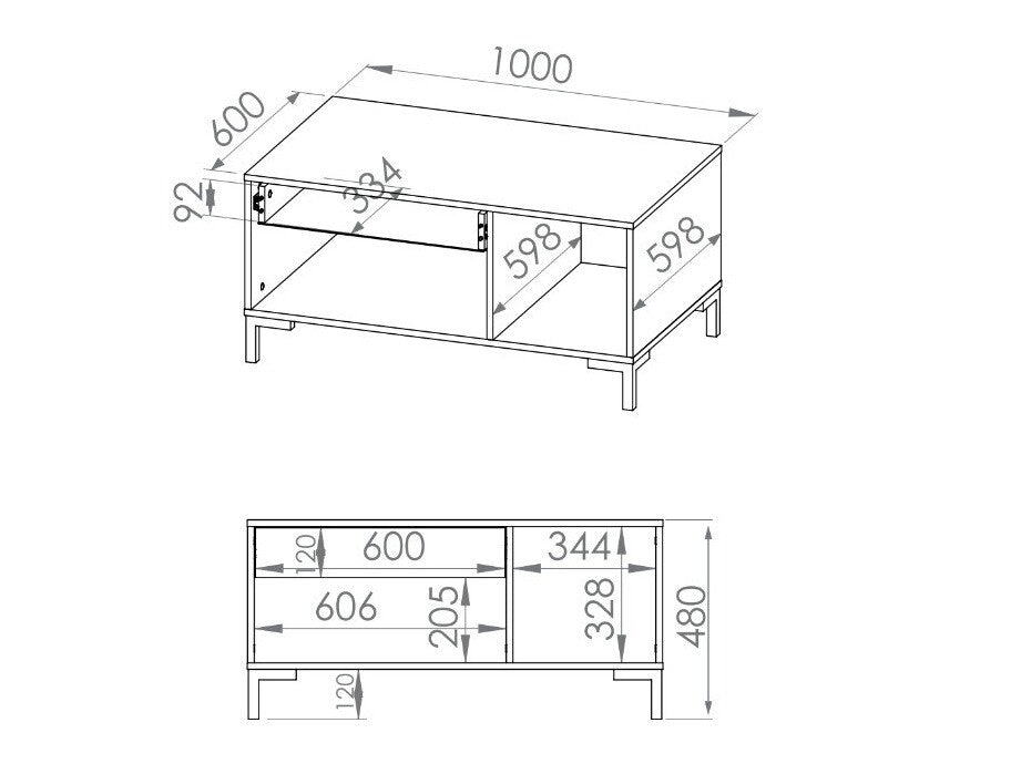 Žurnalinis staliukas 468740