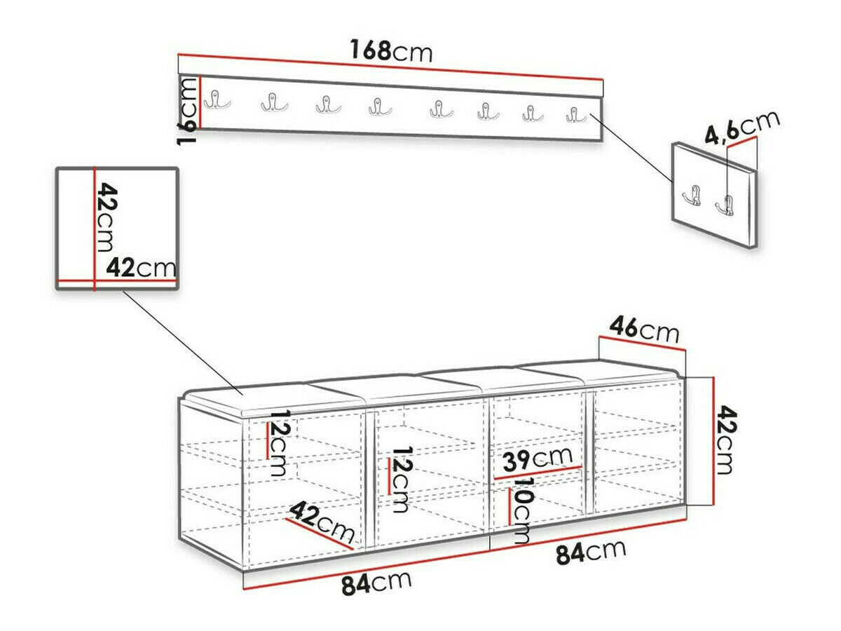 Prieškambario komplektas 445422