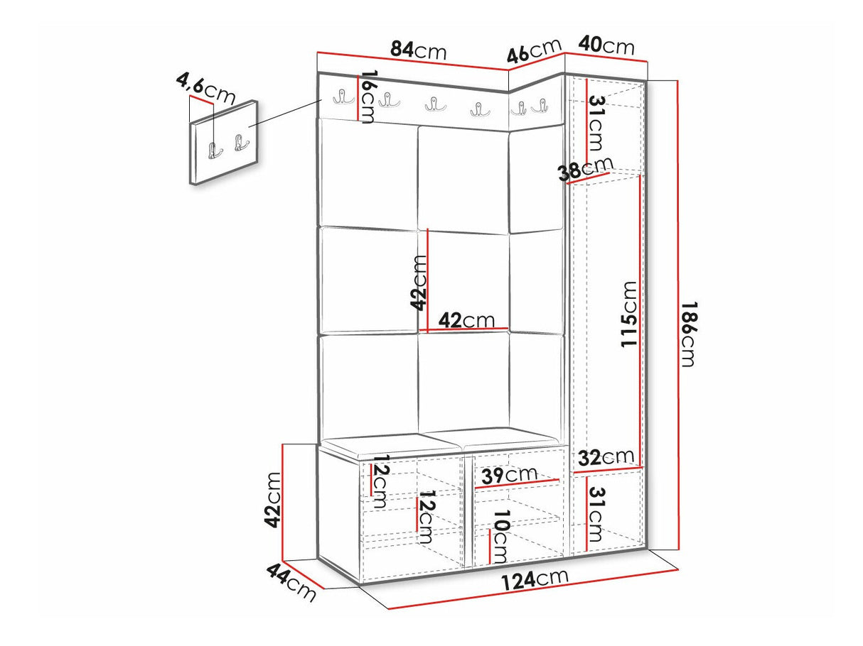 Prieškambario komplektas 481362