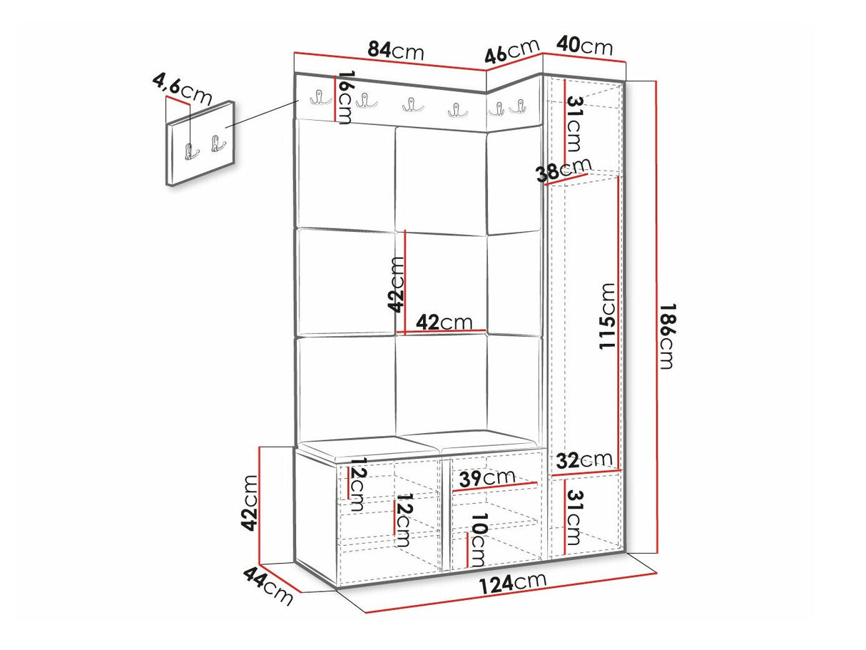 Prieškambario komplektas 481362