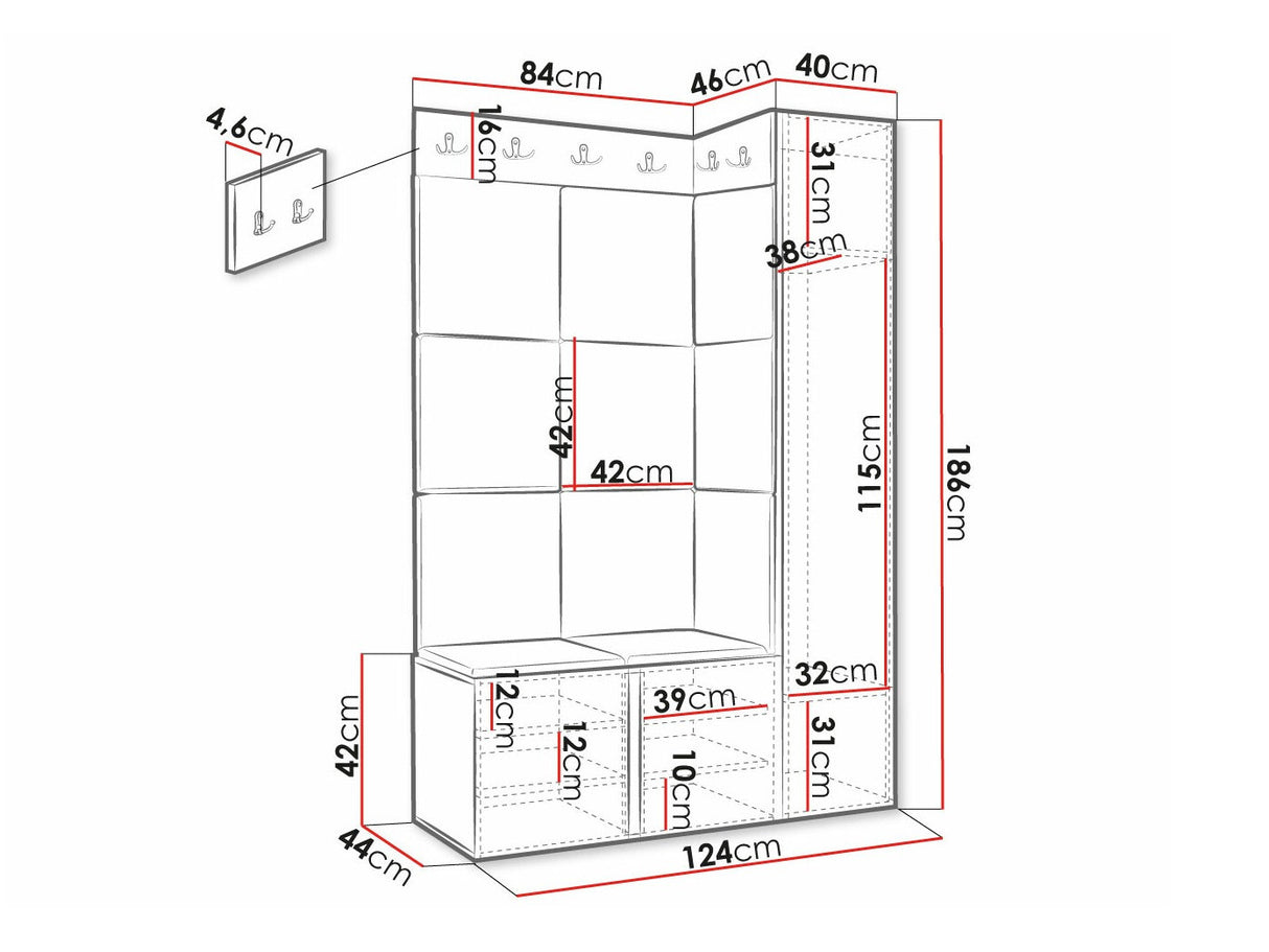 Prieškambario komplektas 481362