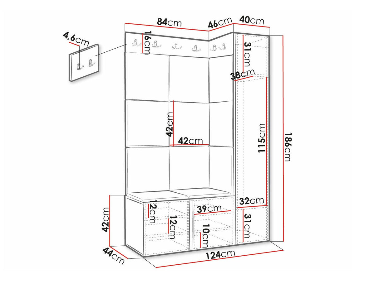 Prieškambario komplektas 481362