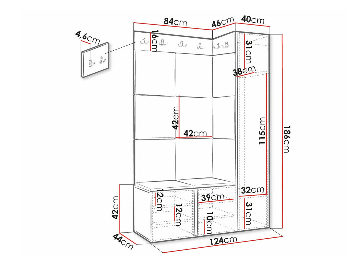 Prieškambario komplektas 481362