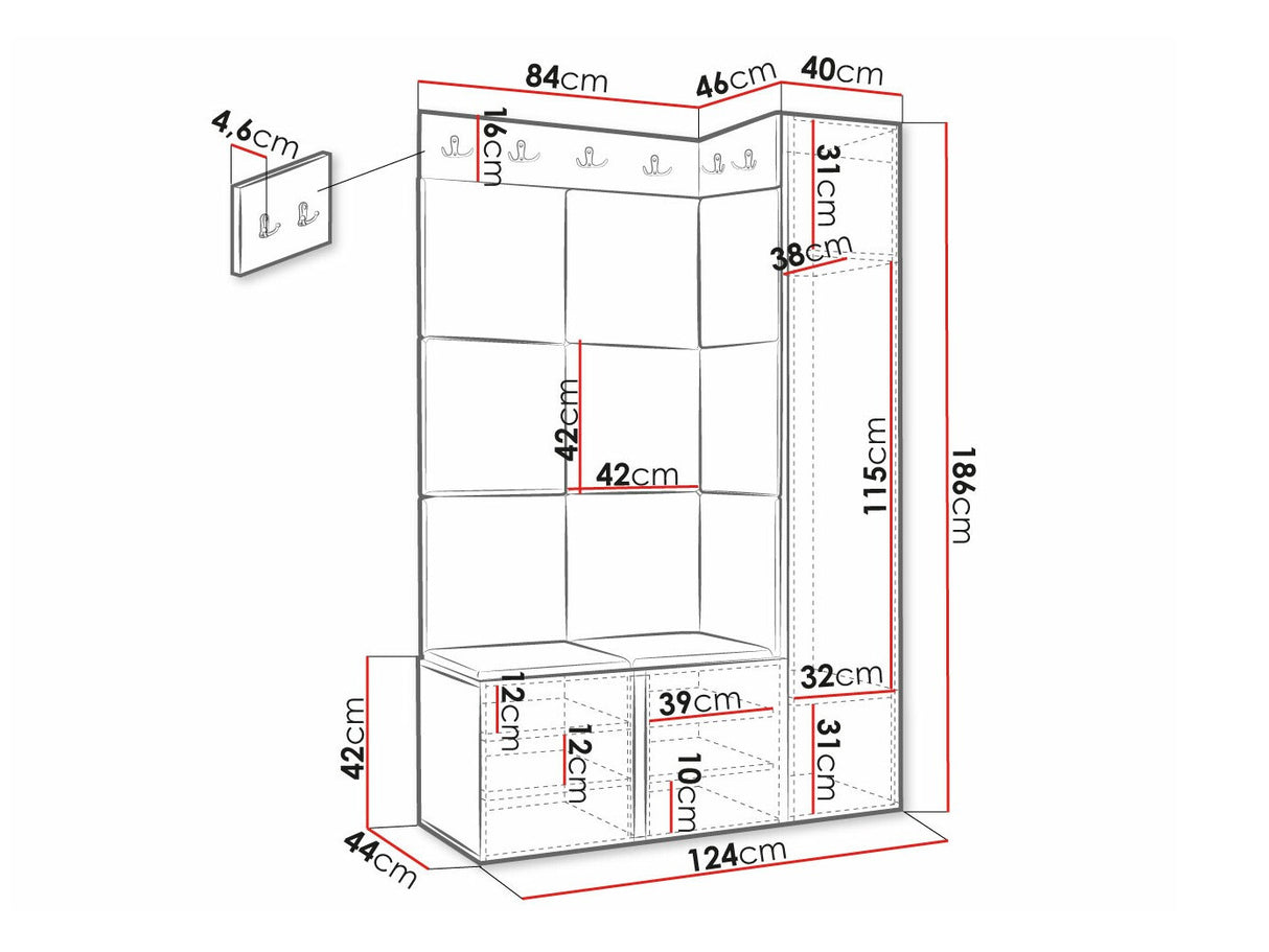 Prieškambario komplektas 481362