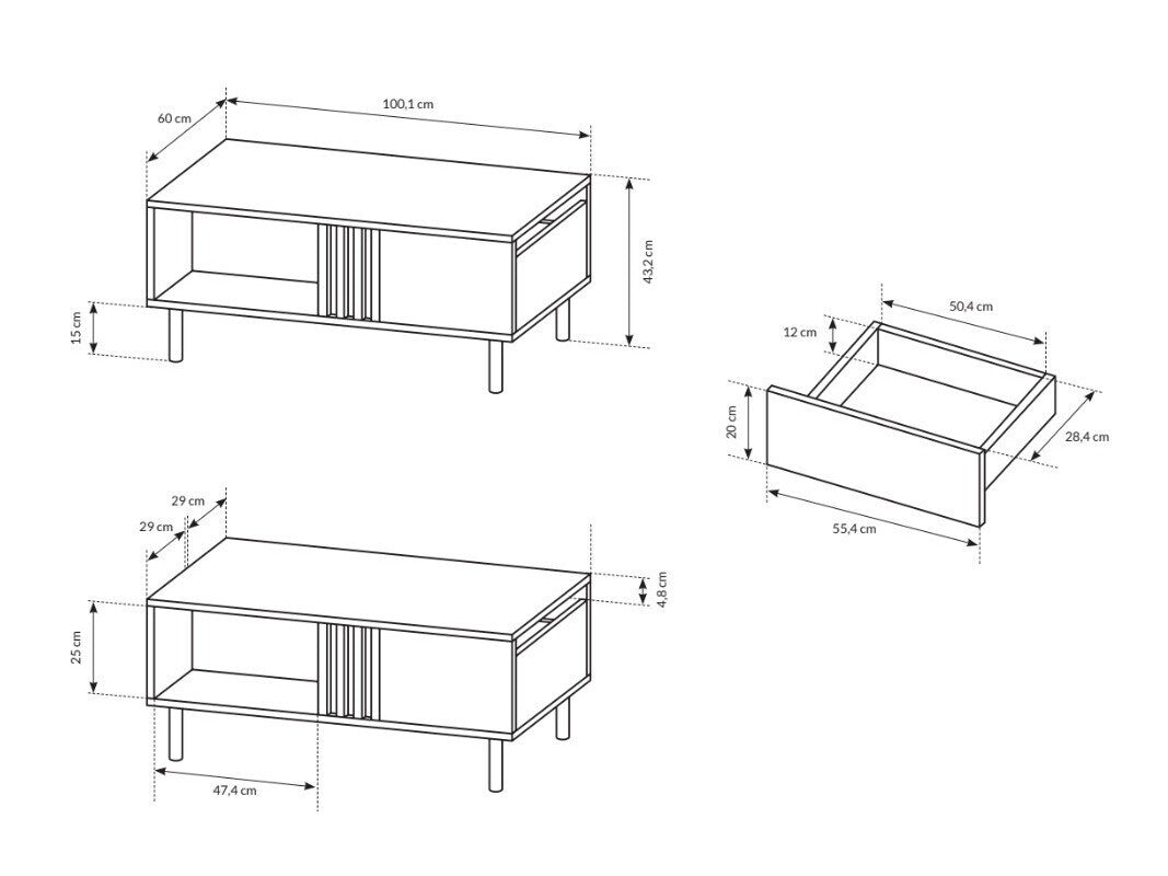 Žurnalinis staliukas 485100