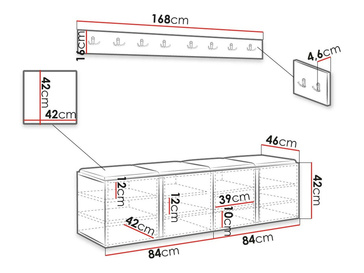 Prieškambario komplektas 445422