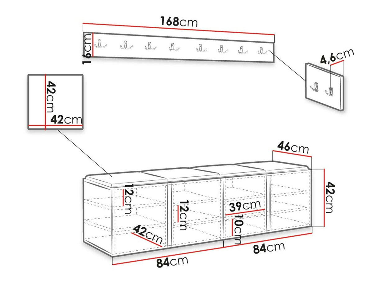 Prieškambario komplektas 445422