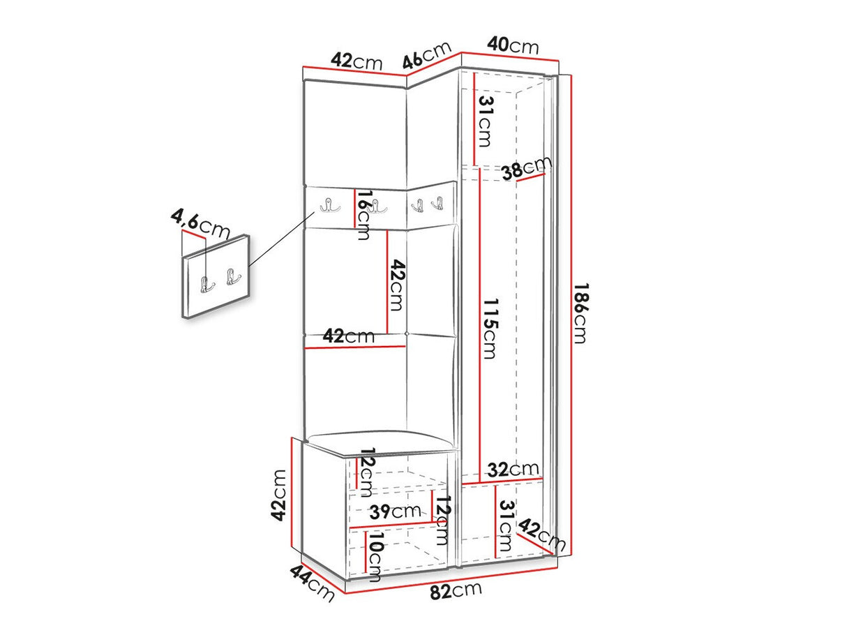 Prieškambario komplektas 474520