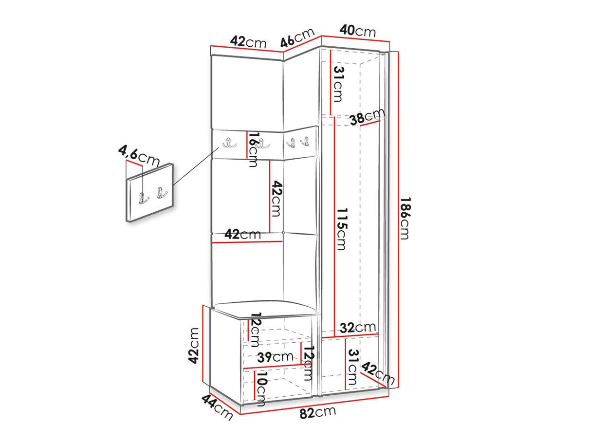 Prieškambario komplektas 474520