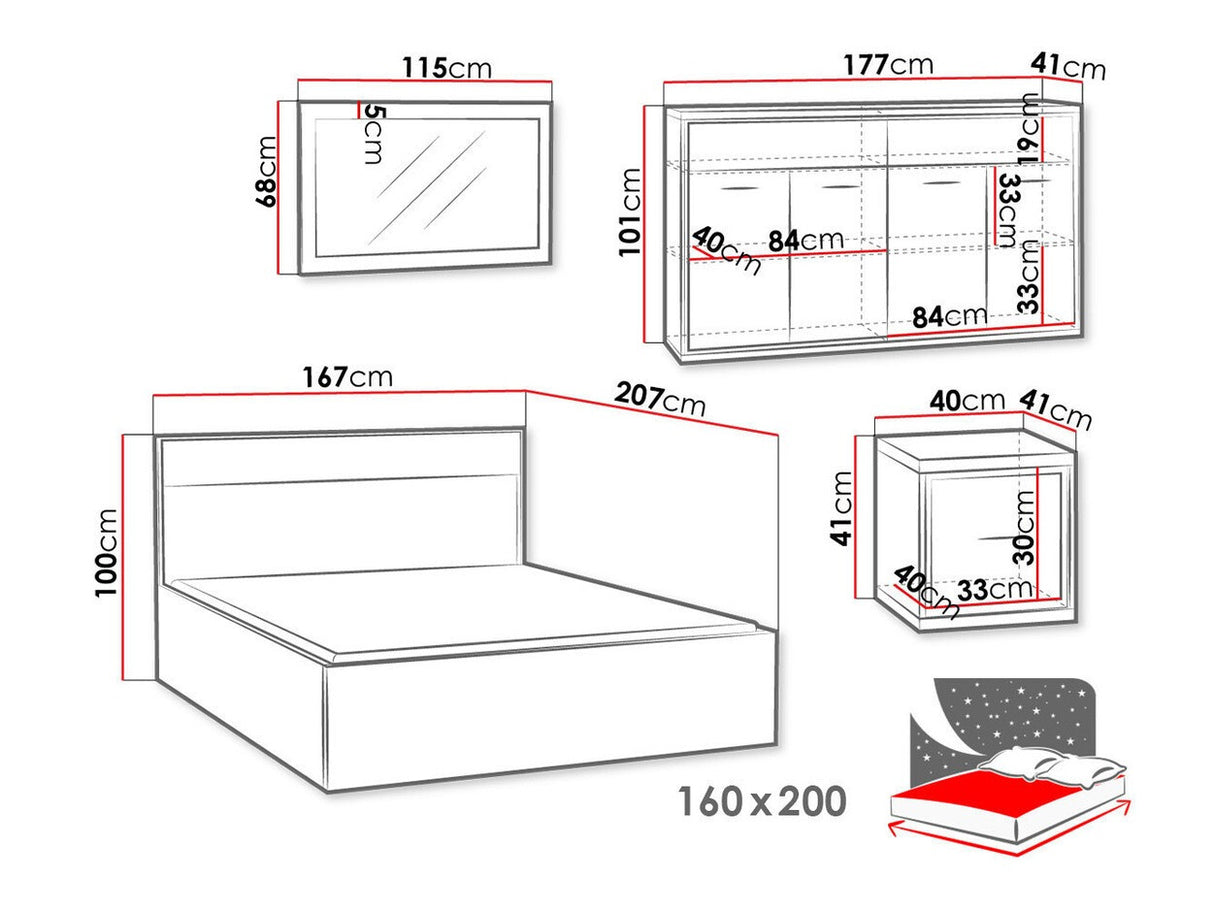 Miegamojo komplektas 470502