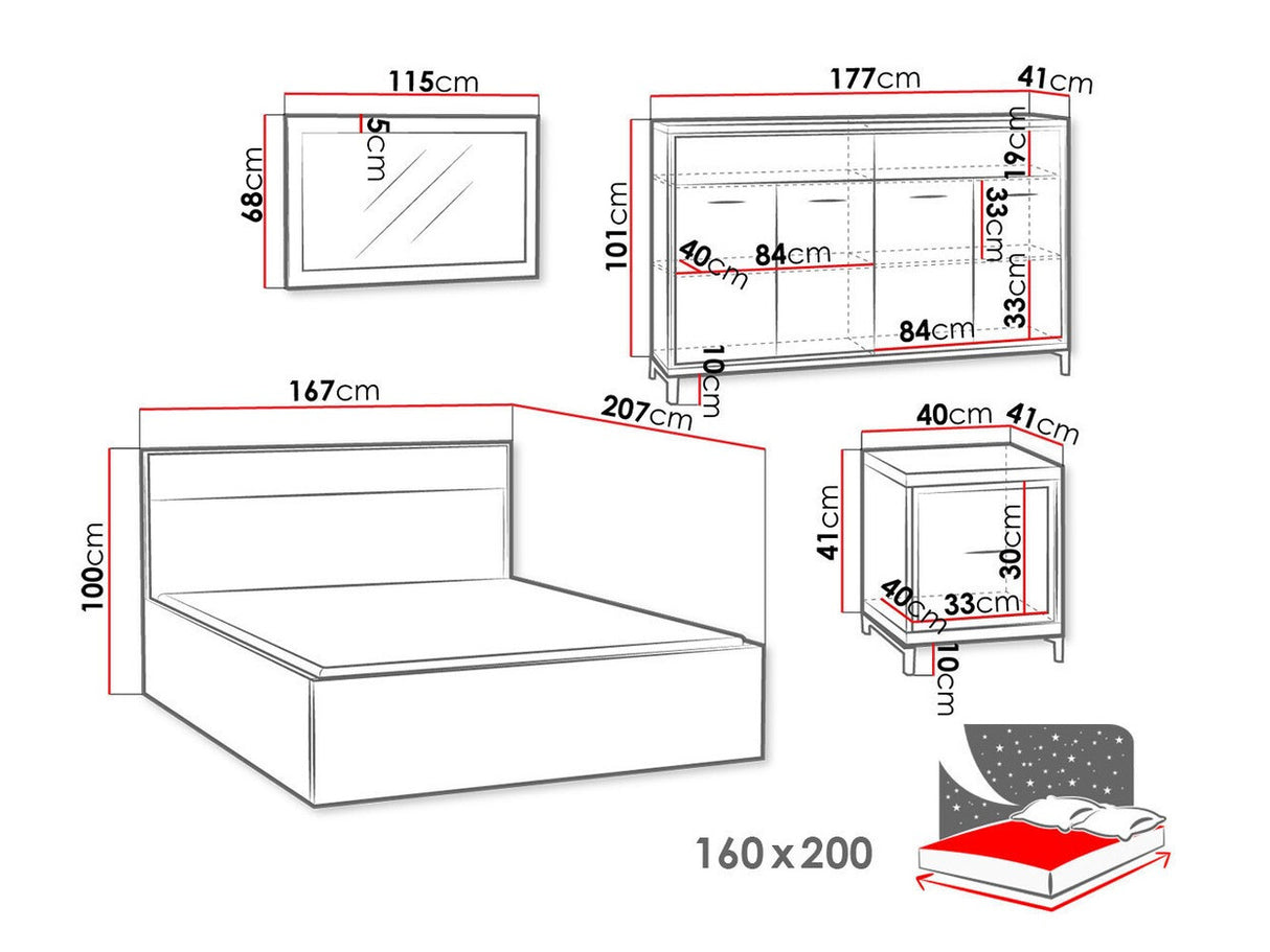 Miegamojo komplektas 470502