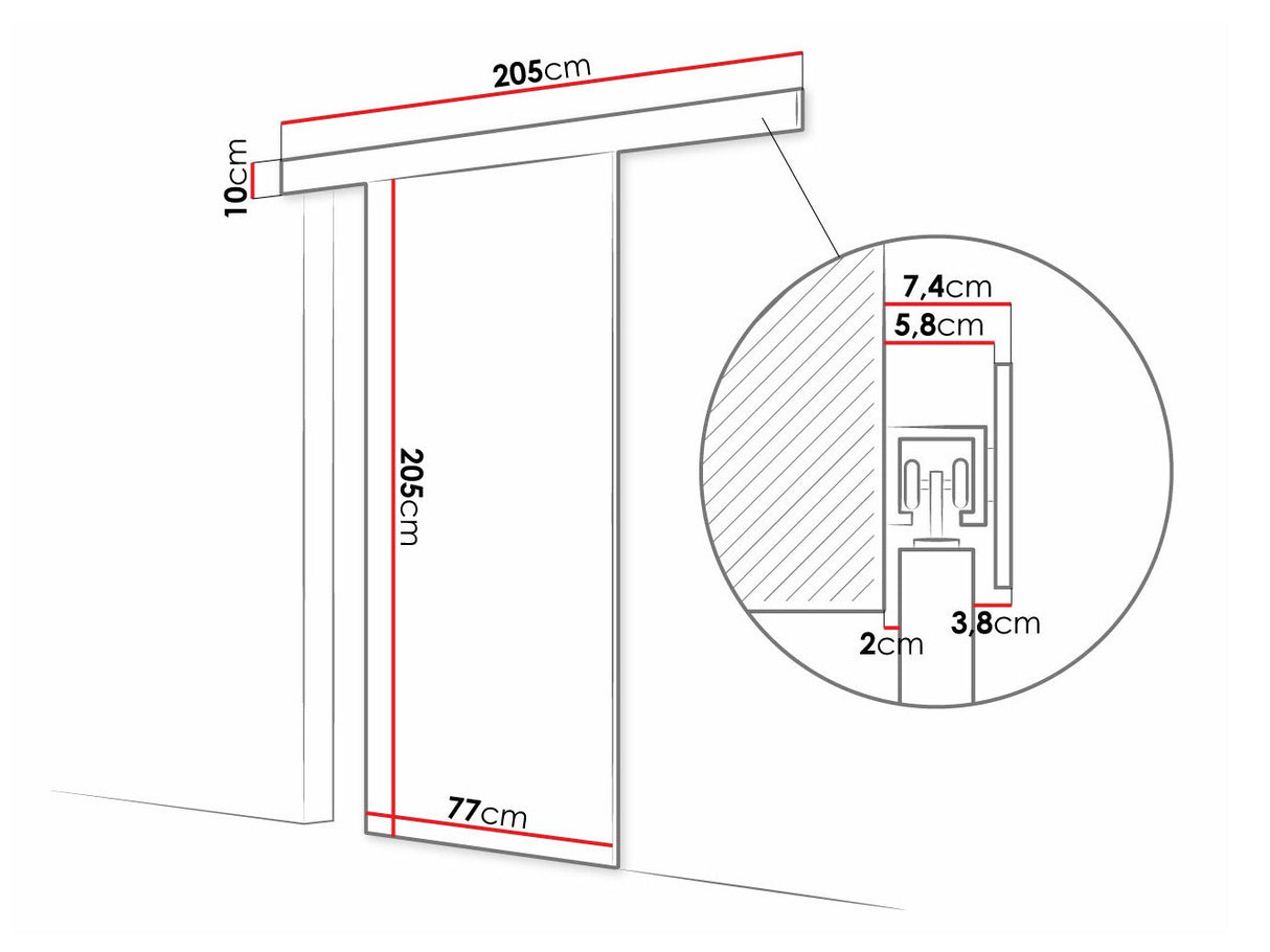 Stumdomos durys 505100