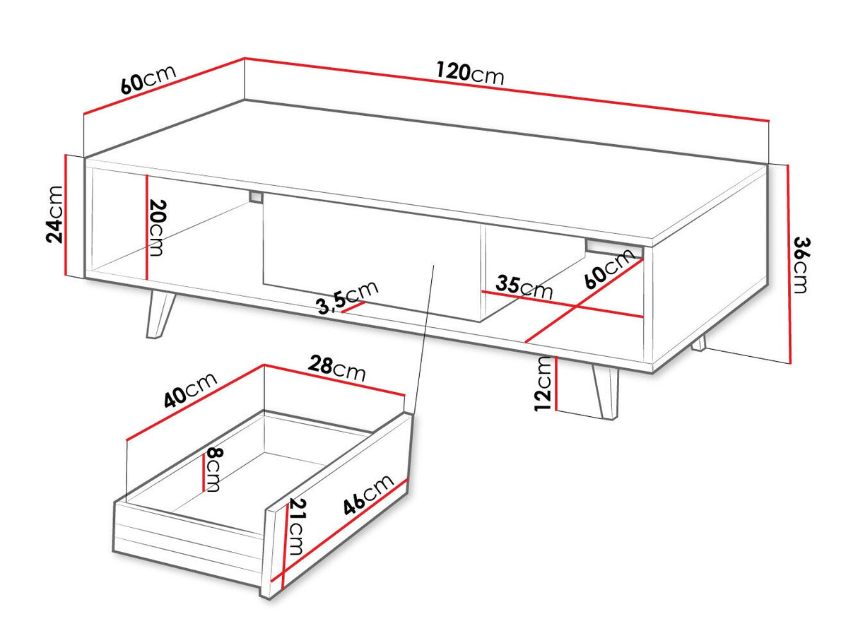 Žurnalinis staliukas 513136