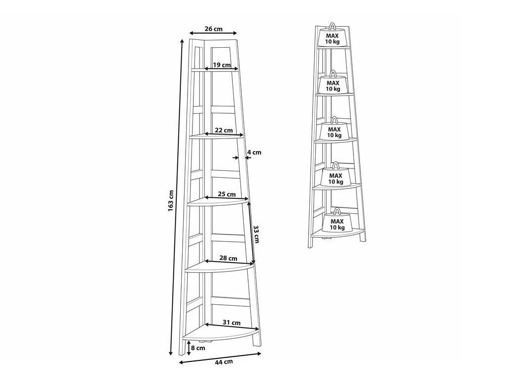 Kampinė lentyna 515623