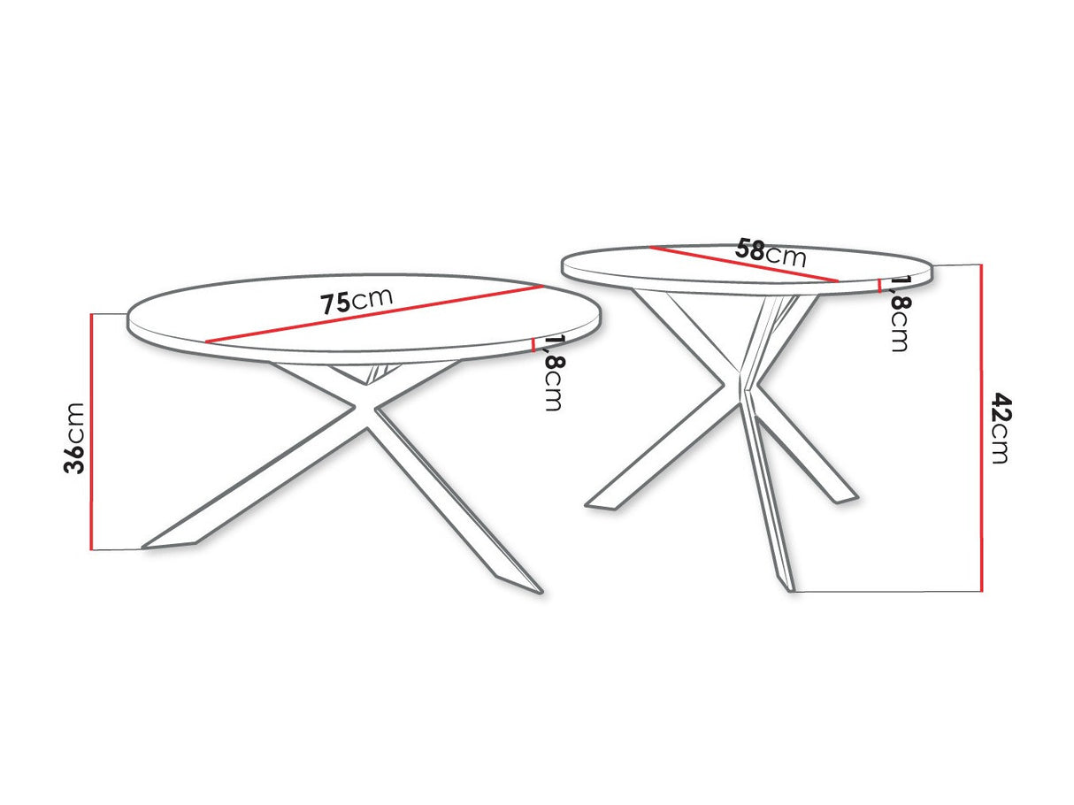 Žurnalinių staliukų komplektas 515918