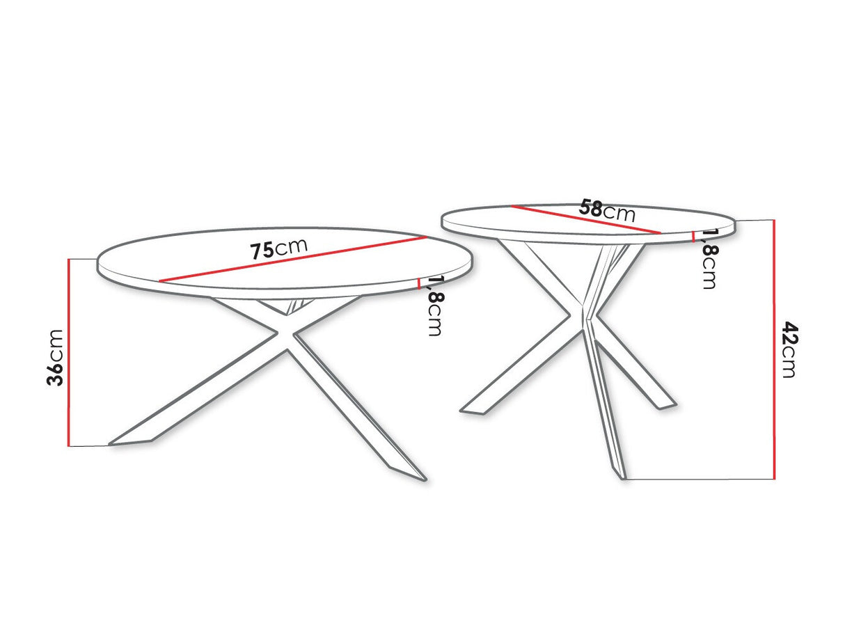 Žurnalinių staliukų komplektas 515918