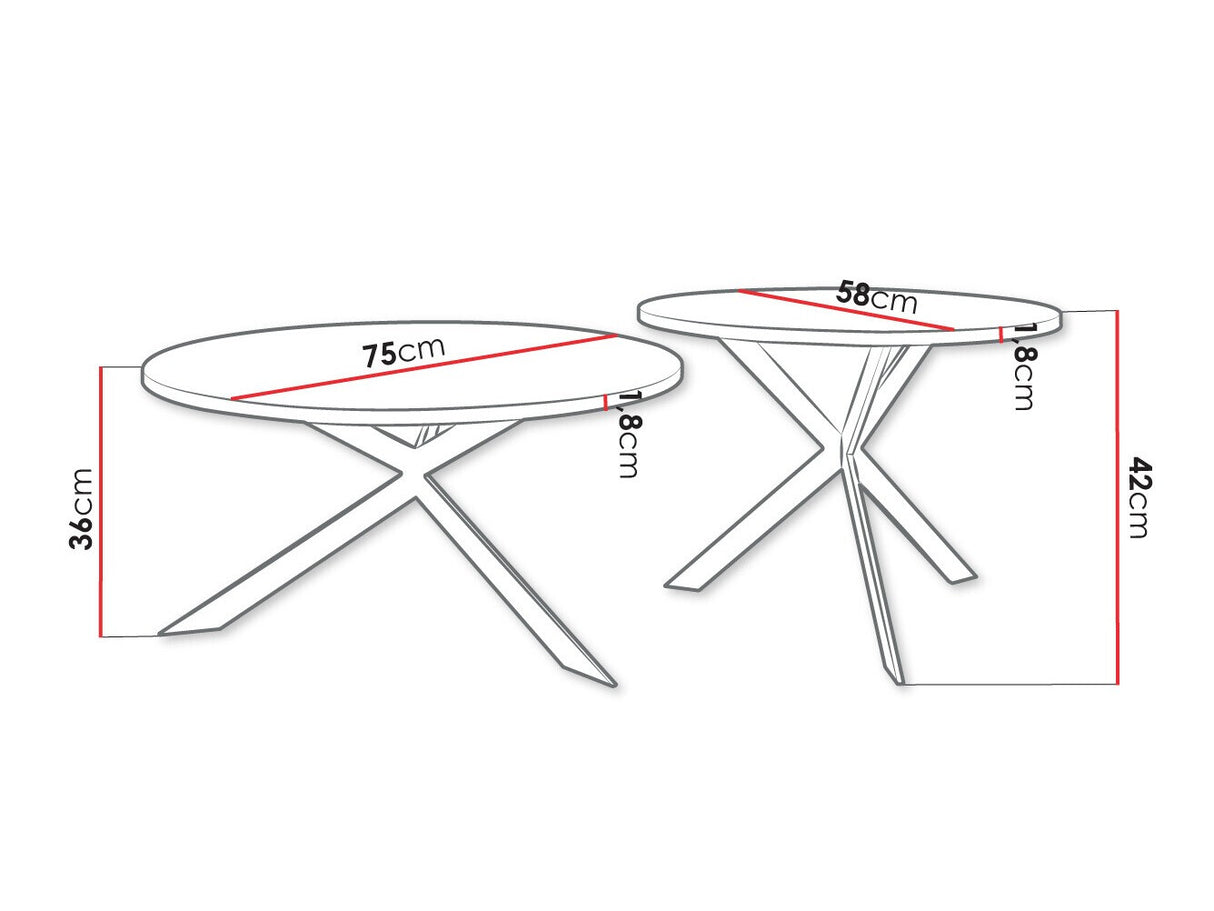 Žurnalinių staliukų komplektas 515918