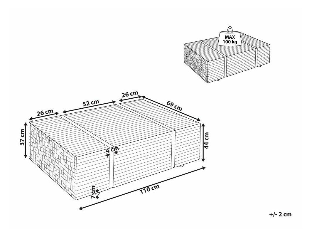 Žurnalinis staliukas 518625