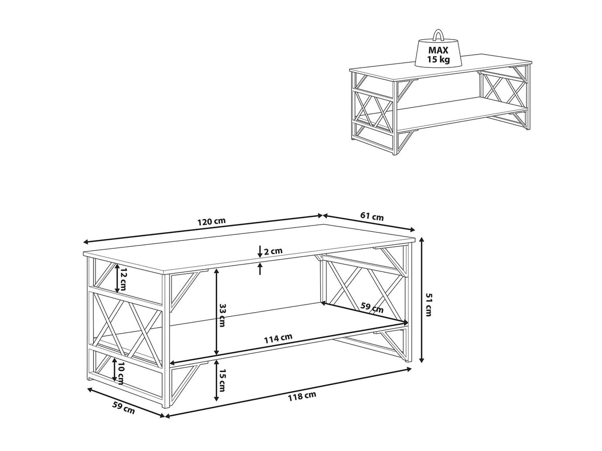 Žurnalinis staliukas 518755