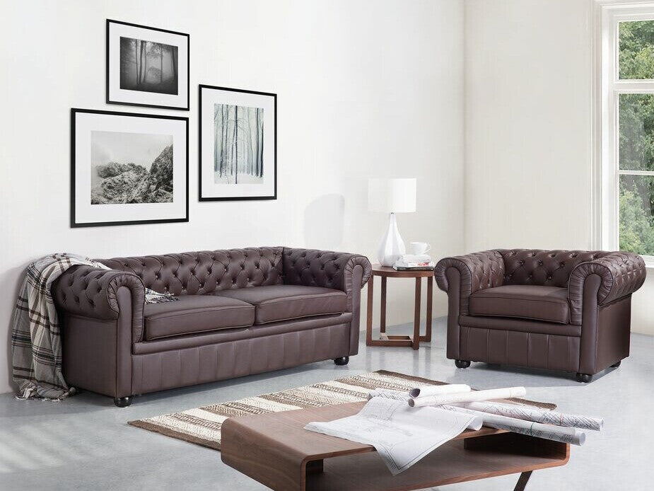 Chesterfield minkštų baldų komplektas 521551