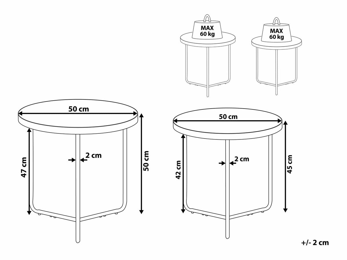 Žurnalinių staliukų komplektas 519638