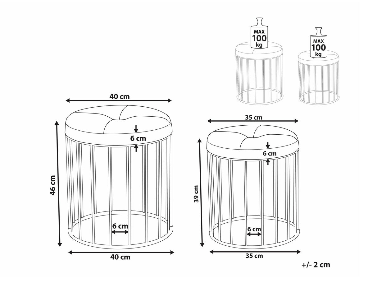 Pufų komplektas 528487