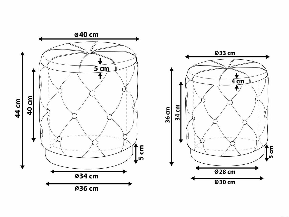 Pufų komplektas 528492
