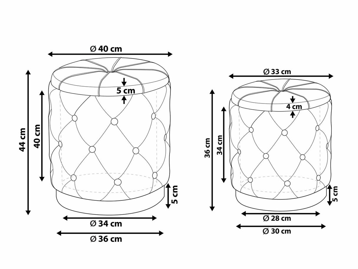 Pufų komplektas 528492