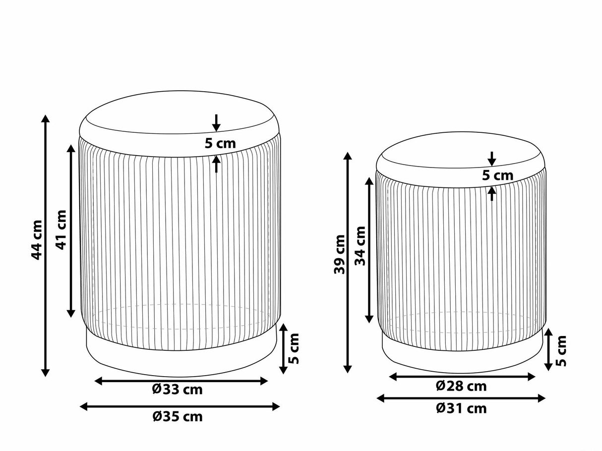 Pufų komplektas 528512