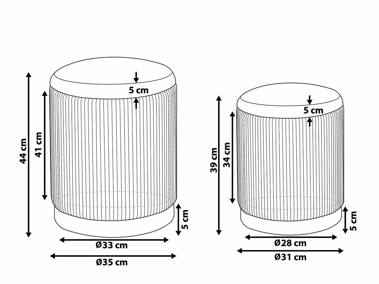 Pufų komplektas 528512