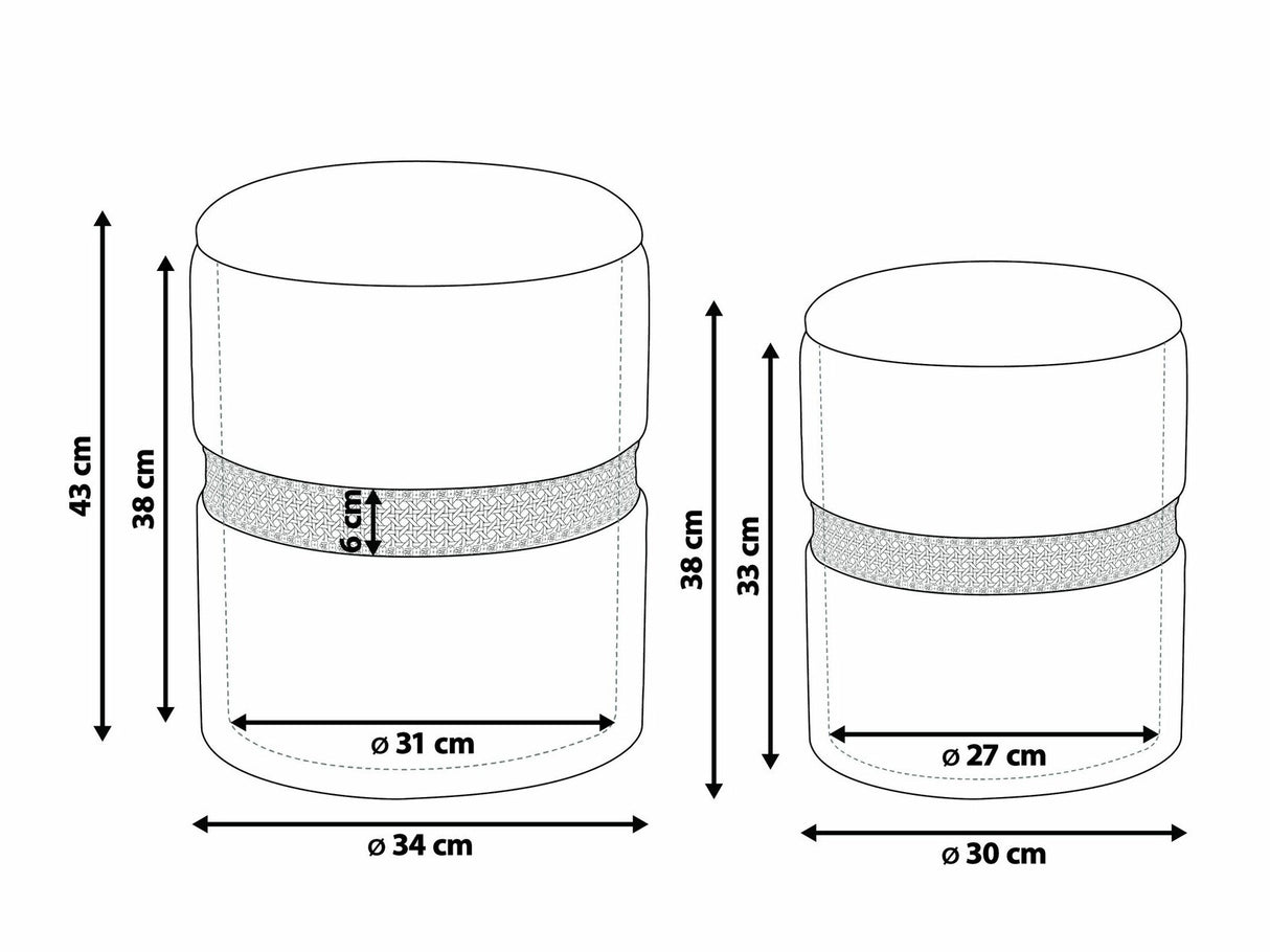 Pufų komplektas 528845