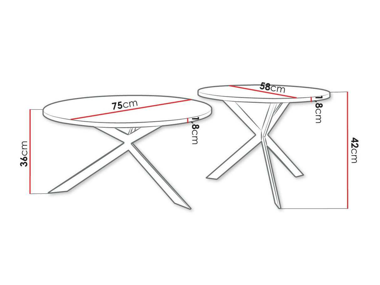 Žurnalinių staliukų komplektas 515918