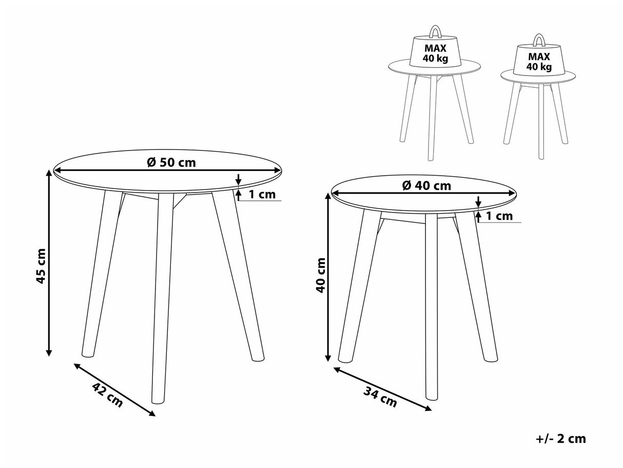 Žurnalinių staliukų komplektas 529285