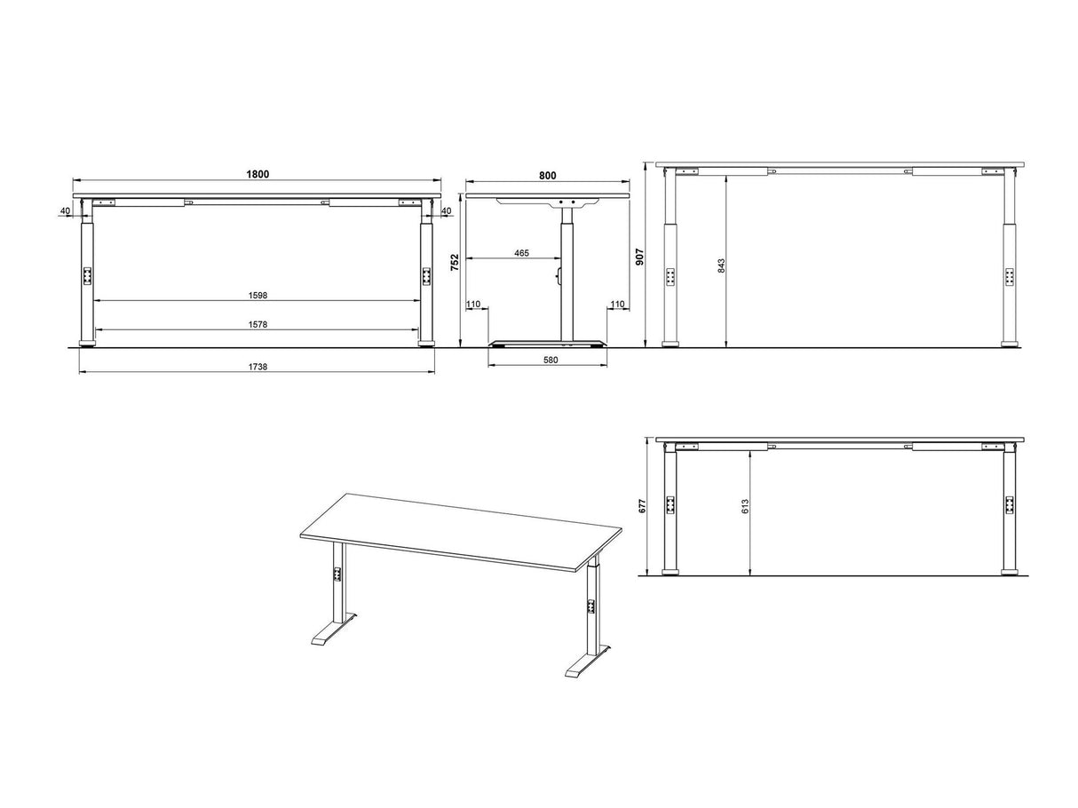Reguliuojamo aukščio darbo stalas 529357