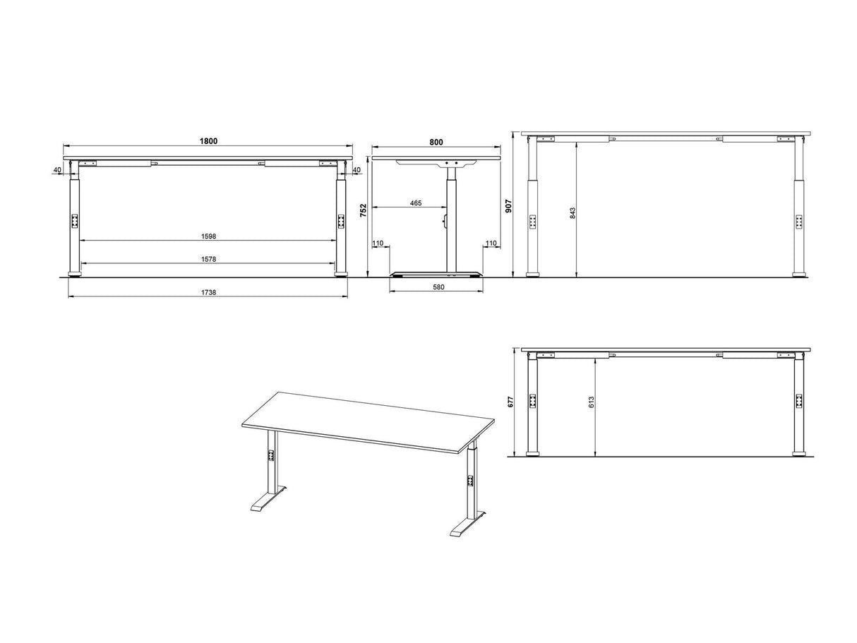 Reguliuojamo aukščio darbo stalas 529357