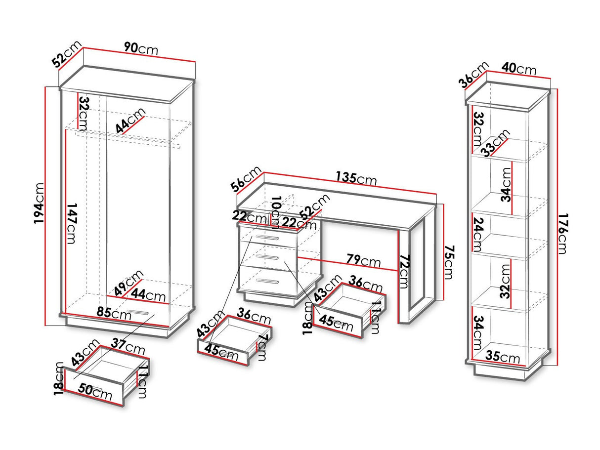 Namų biuro komplektas 447344
