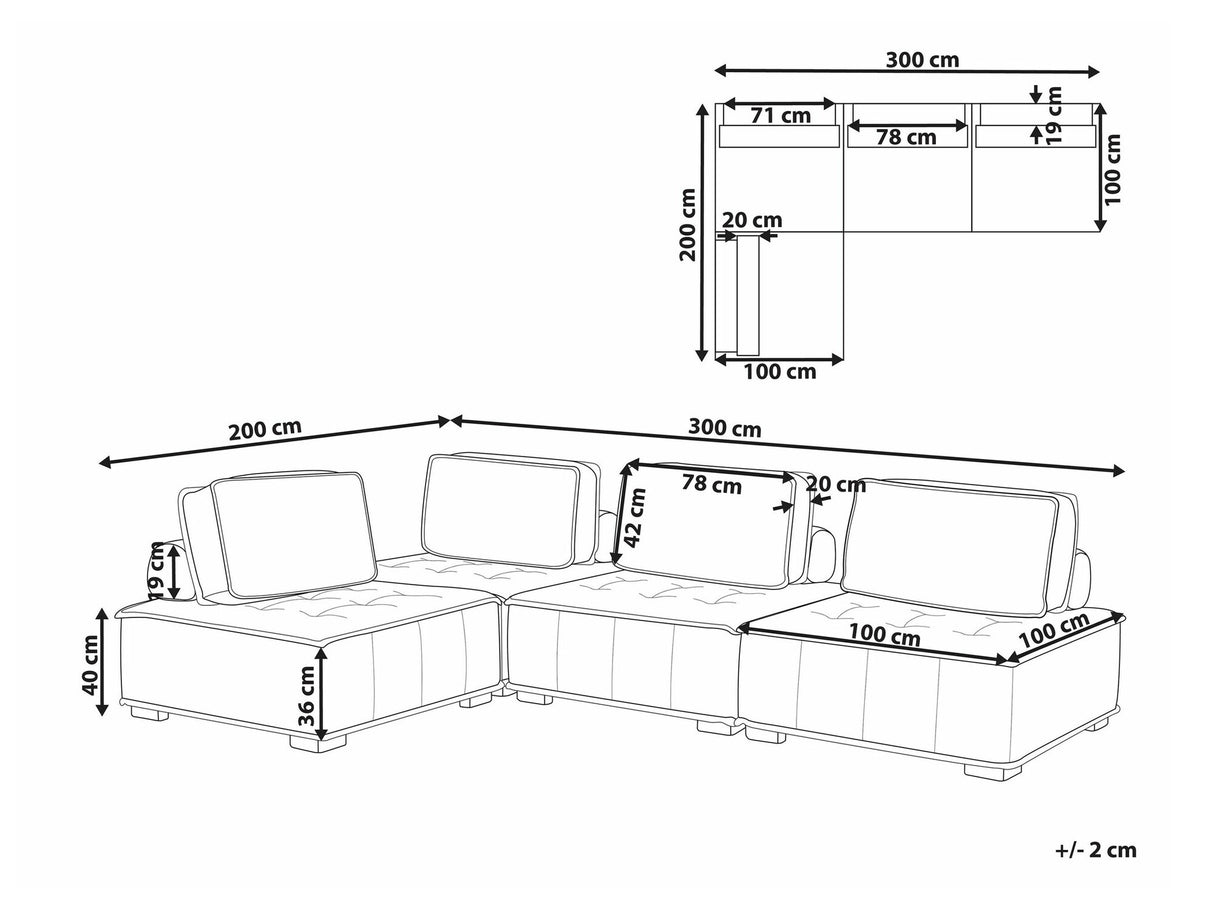 Modulinis minkštas kampas 536086