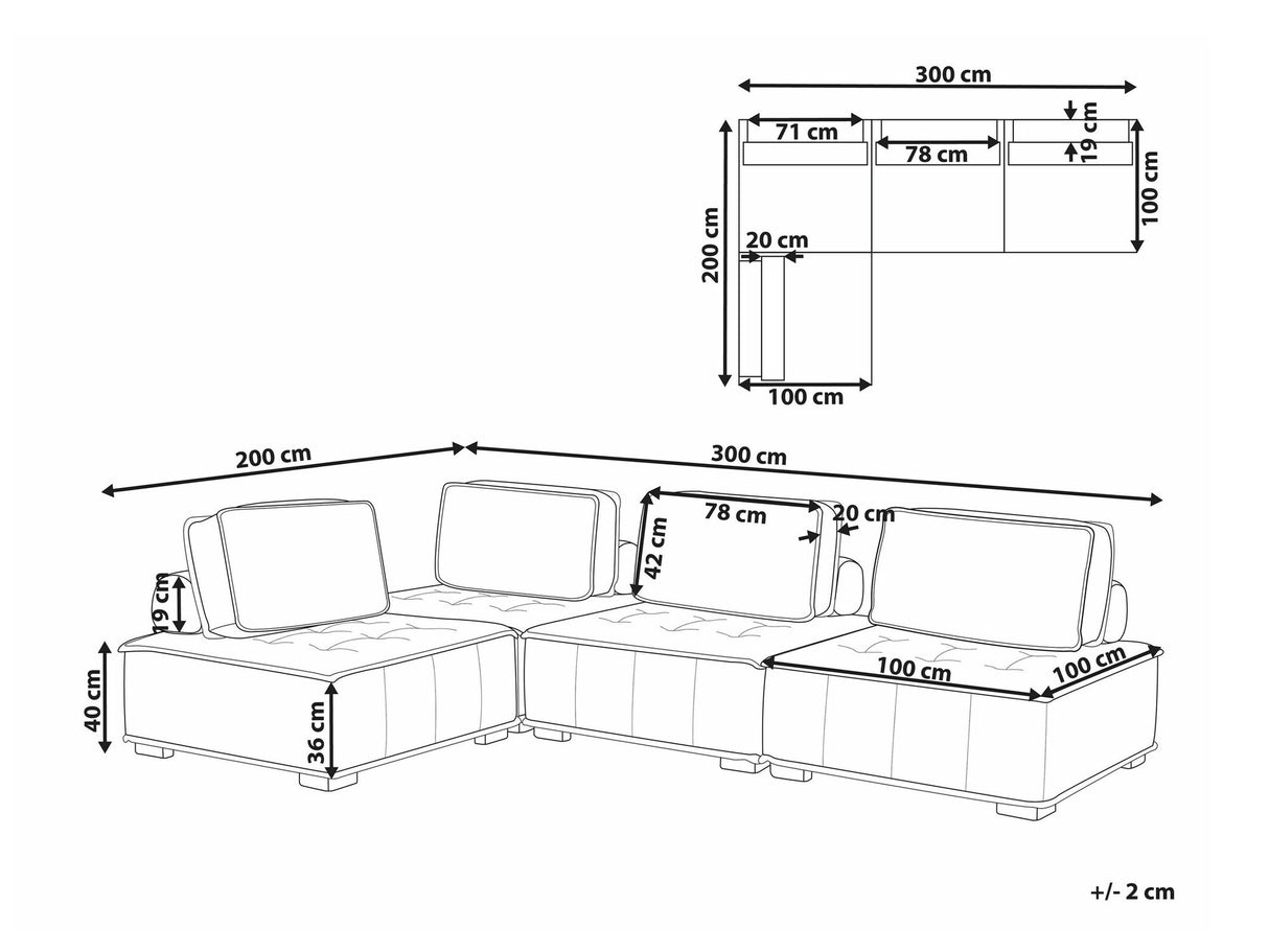Modulinis minkštas kampas 536086